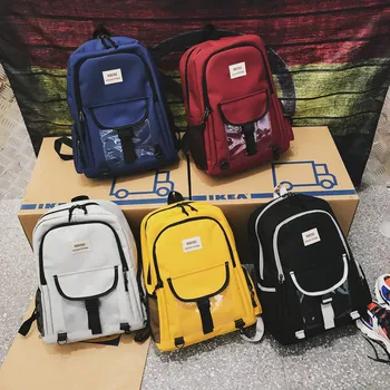 

Mummy Bag Couple Schoolbag Fashion Women Large Oxford Capacity Student Backpack Travel Bags Fashion Backpack Preppy Style
