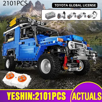 

J40 APP Control Motorized Technic Car The MOC-4889 TOYOTA J40 Crawler SUV Assembly Car Model Building Blocks Kids Christmas Gift