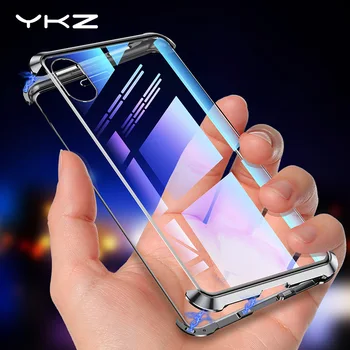 

Magnetic Case for iPhone X XS Max XR YKZ Metal Magnet Adsorption Tempered Glass Phone Protective Cover Case for iPhone 8 7 Plus