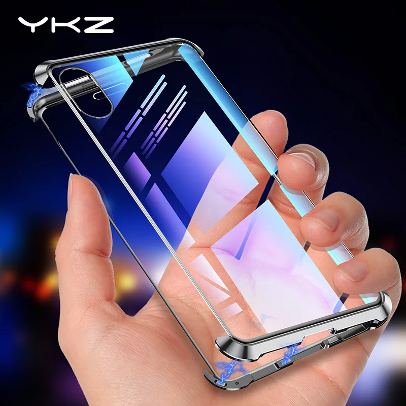 Магнитный чехол для iPhone X XS Max XR YKZ металлический магнитный адсорбционный защитный