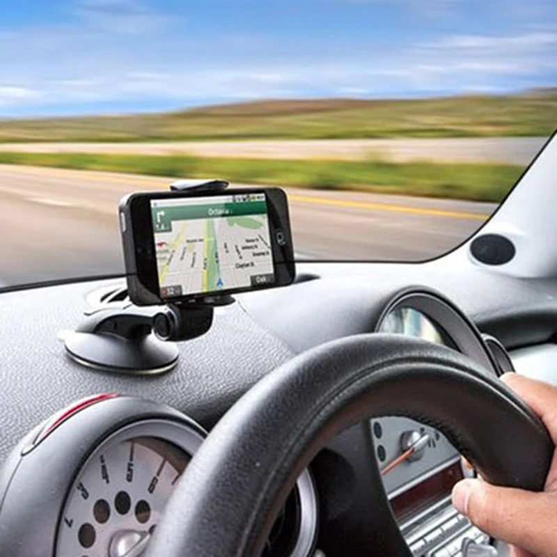 Универсальный 360 Вращающийся Автомобильный держатель для мобильного телефона на лобовое стекло gps подставка поддержка
