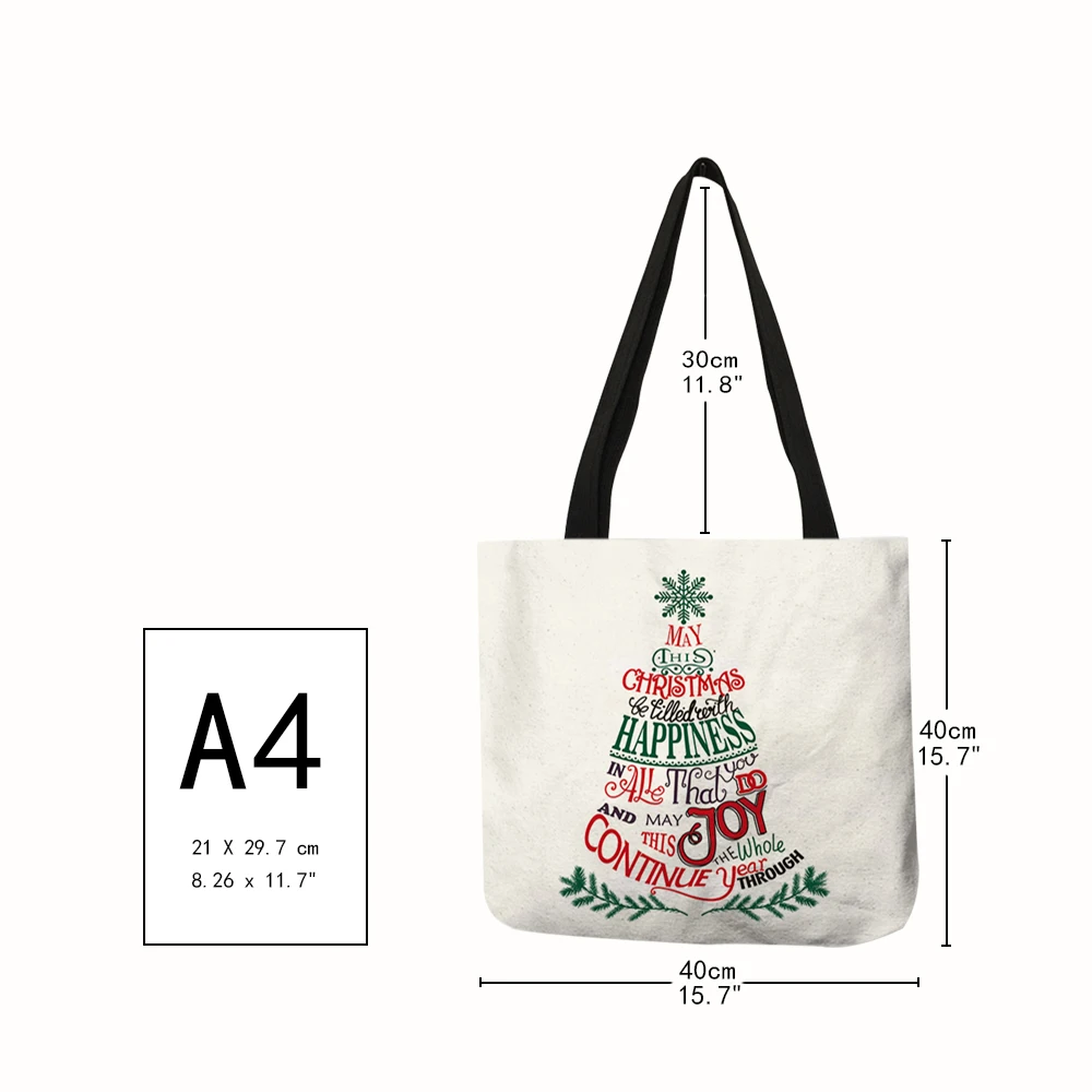 Ностальгический ретро Стиль сумка Винтаж дизайн черный белый цвет Льняная тоут