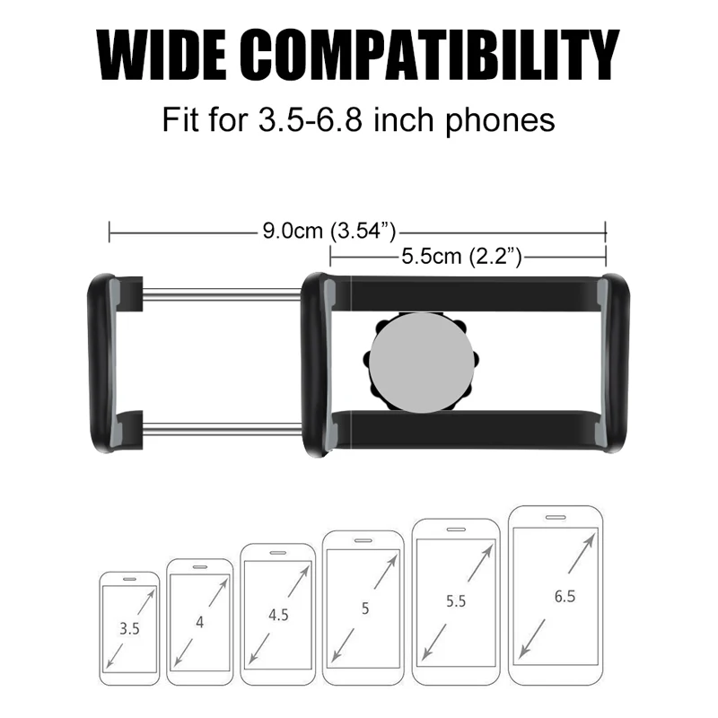 Phone Holder HUD Car Dashboard Phone stand 360° Rotation Adjustable GPS Car Clips holder for iphone 11 Mobile Phone car stand