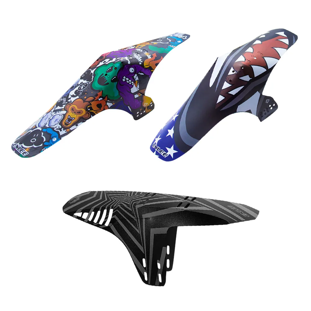 Bicycle Front Rear Tire Wheel Fenders Plastic Reflective MTB Mountain Bike Wings Mudguard Road Cycling Wheel Eyebrow Protector