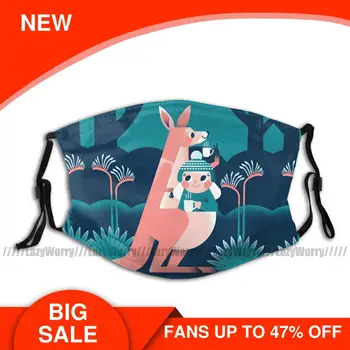 

Kangaroo Mouth Face Mask Australian Winter Facial Mask Kawai Adult Lovely with Filters Mask