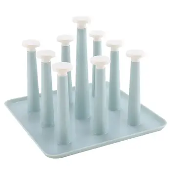 

Cup Drying Rack, Plastic Non-Slip Bottom Mug Tree Holder Organizer Rack Stand for Drinking Glass and Sports Bottle Drainer