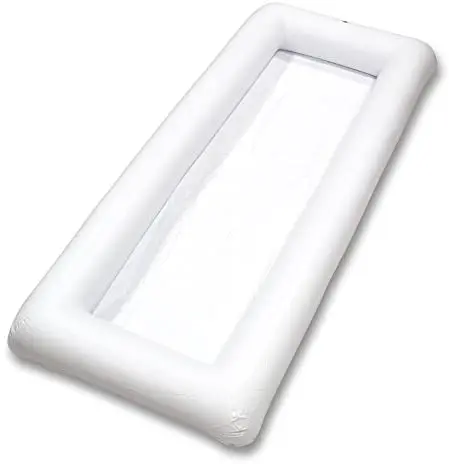 

Beer Table Inflatable Ice Serving Buffet Bar With Drain Plug Hotel Summer Drinks Tray Holder Camping Picnic Salad Food For Party