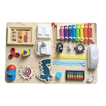 Planche d'activités sensorielles éducatives Montessori pour enfants, jouets DIY, accessoires, interrupteur de motricité Fine