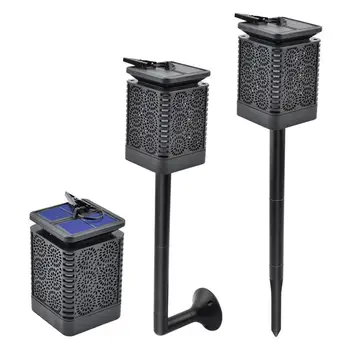 

Solar Energy Flame Torch Lamp 12 LED Light Control Pluggable Plastic Waterproof Lawn Courtyard Fence Garden Outdoor Lighting