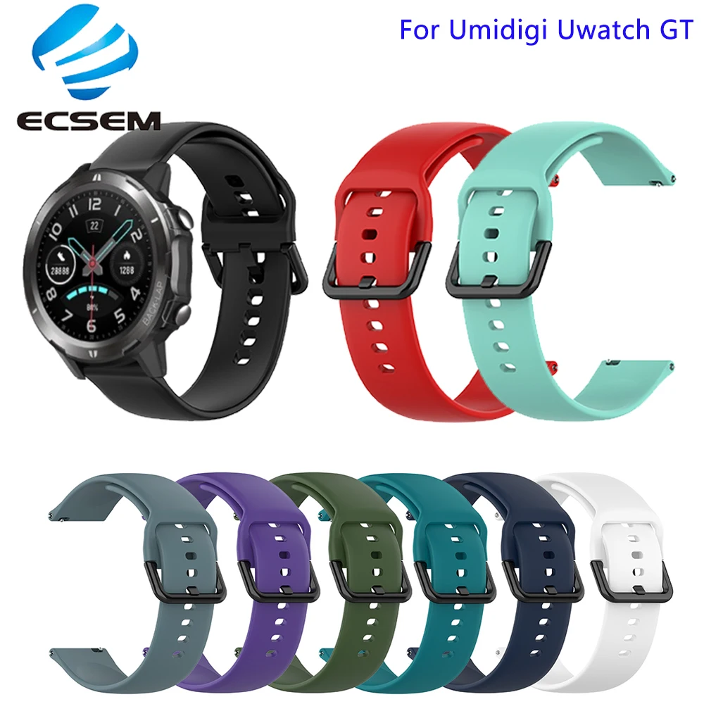 

strap for UMIDIGI Uwatch GT Smart Watch accessories replacement wristband size L S adjustable loop bracelet pure color band