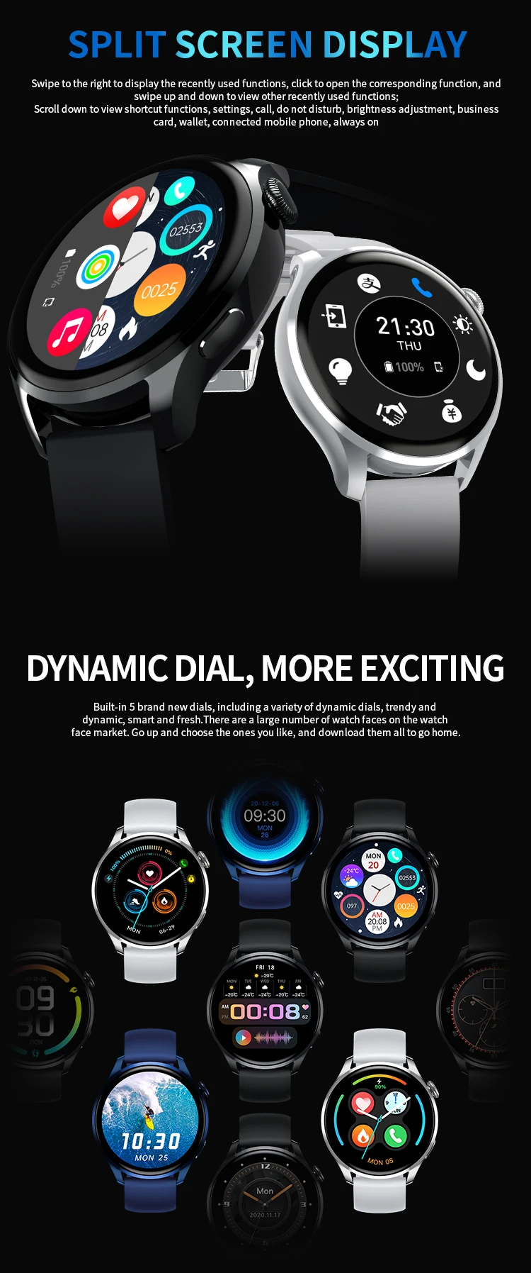 Smart Watch Smartwatch HW66 AMOLED 1.35 Inch HD Screen Bluetooth Dial Call Heart Rate Monitor Women pk huawei GT3 GTR 3 GTS 2