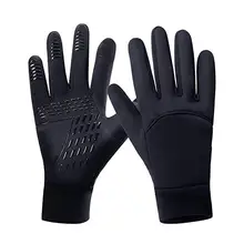 1 пара, зимние уличные спортивные теплые перчатки, холодные ветрозащитные тепловые перчатки с сенсорным экраном для велоспорта, бега, Нескользящие лыжные варежки и cx