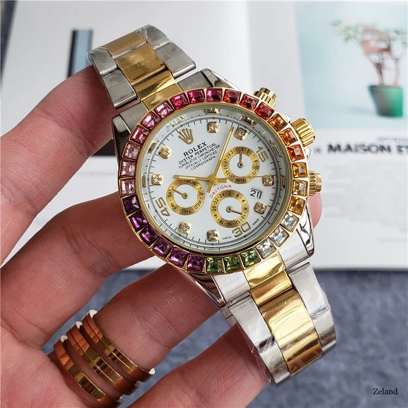 

2020 hot Selling Rolex- Cosmograph-Dayton- Deluxe Steel Band Men's Watch Fashion Casual Ladies Quartz Watch Gifts AAA1