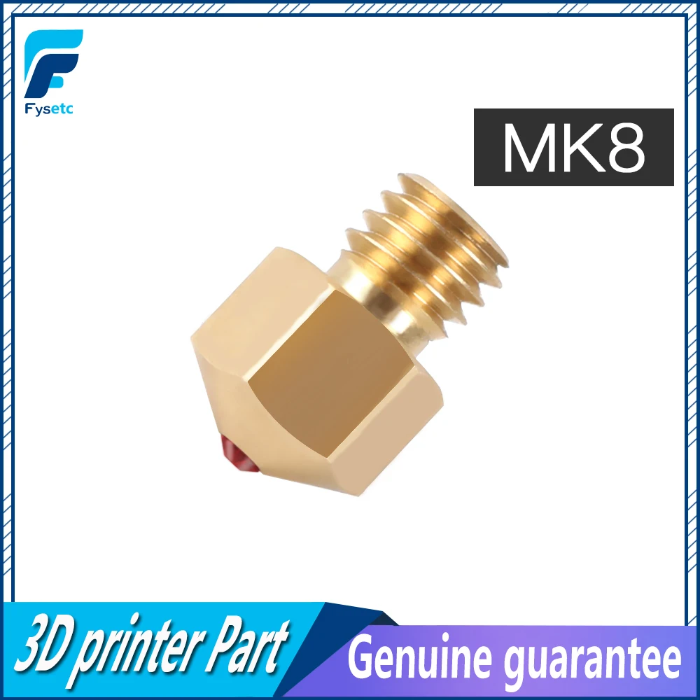 MK8 красный распылитель 1,75 мм сопла 0,4 мм высокотемпературный рубиновый MK8 сопло для PETG ABS PET PEEK нейлон PRUSA I3 ENDER CR10 Hotend