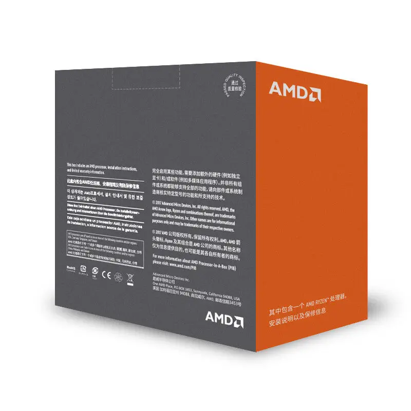 AMD Ryzen R7 1700X Процессор Оригинальное 8 сердечника кабеля 16 нитей AM4 3,4 ГГц TDP95W 20 МБ Кэш 14nm DDR4 Настольный YD170XBCM88AE