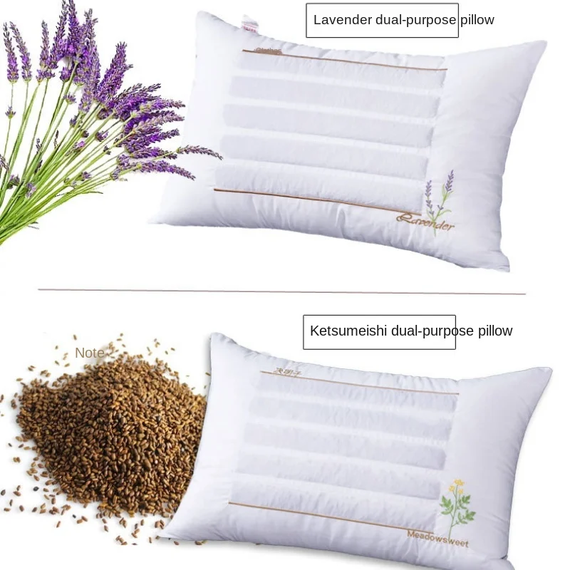 Cotton Cassia Seed Buckwheat Pillow Lavender Jasmine Health Pillow Single Pillow Flower and Grass Pillow Pillows