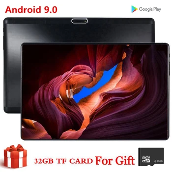 شراءهدية 32 جيجابايت بطاقة 10.1 بوصة اللوحي S119 MID PC العالمي بلوتوث واي فاي فابلت أندرويد 9.0 كور المزدوج سيم بطاقة 2.5D اللوحي CE الفرقة