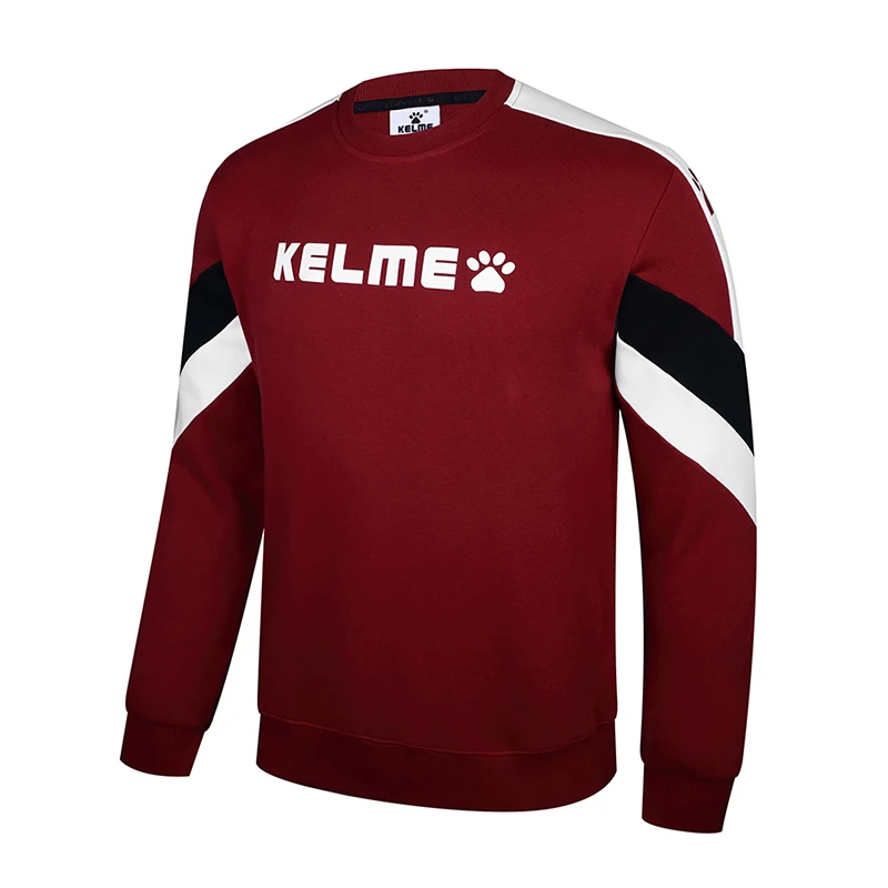 KELME мужская толстовка с круглым вырезом Весенняя полосатая Лоскутная хип хоп
