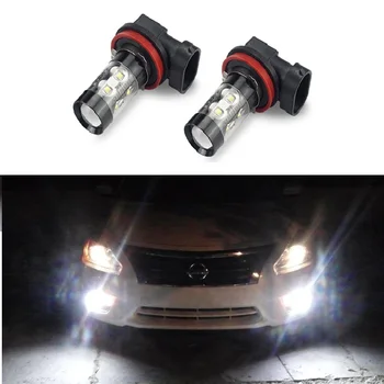 

For Audi A3 A4 B6 B8 A6 C6 80 B5 B7 A5 Q5 Q7 2007 2x Canbus H11 H8 H1 LED Car Fog Light Bulbs Daytime Driving Lamp DRL 12V 50W