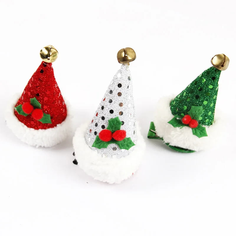 Christmas Decorations navidad Merry Christmas hairpin Girls Hair Accessories christmas hat gift bags New Year Gift