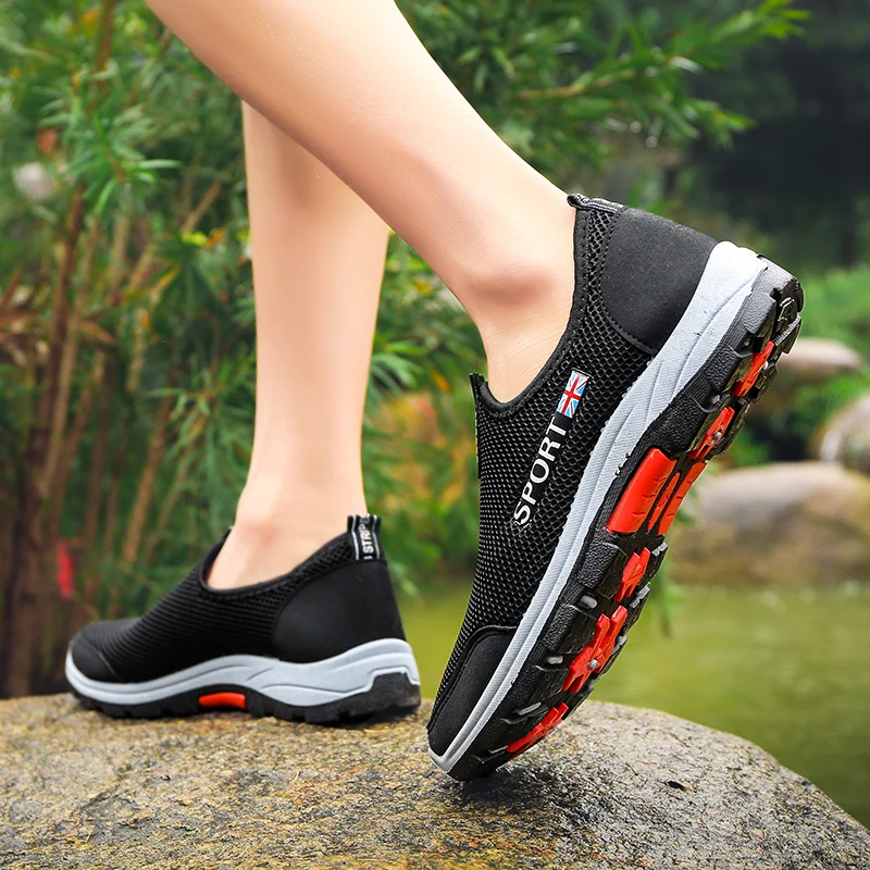 Мужские кроссовки Leader Show дышащие удобные из сетчатого материала для походов