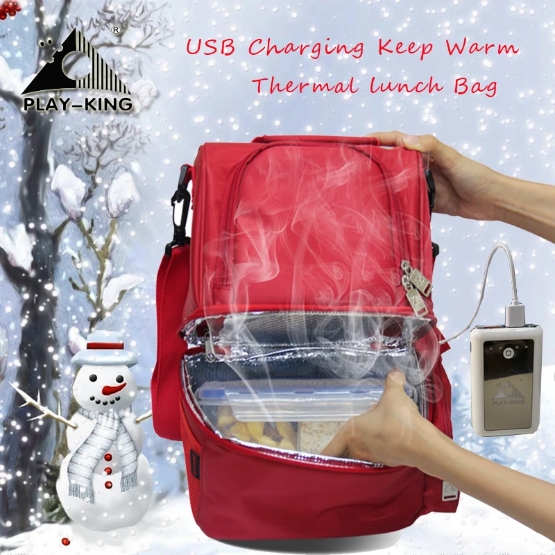 

Portable Insulated Lunch Bag Thermal Lunch Box For Kids Cooler Picnic Bag For Women Heating Food Bottle Warmer