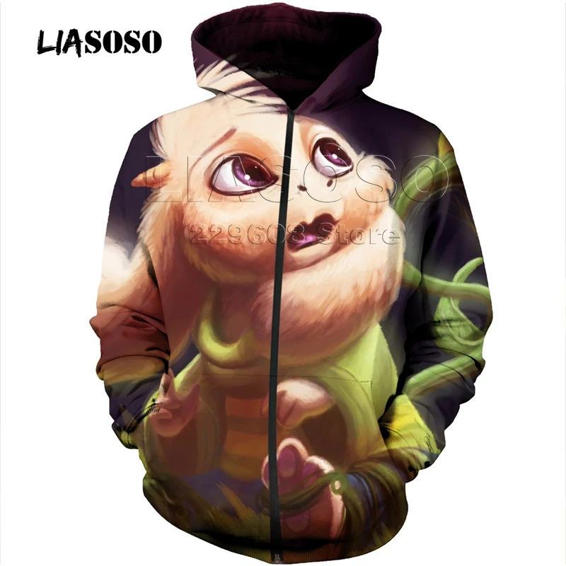 LIASOSO новая игра «Undertale», футболка с 3d принтом, Мужская Женская куртка с застежкой-молнией и капюшоном, Повседневная футболка хип-хоп в стиле Харадзюку, топы, куртка с застежкой-молнией и капюшоном - Цвет: 19
