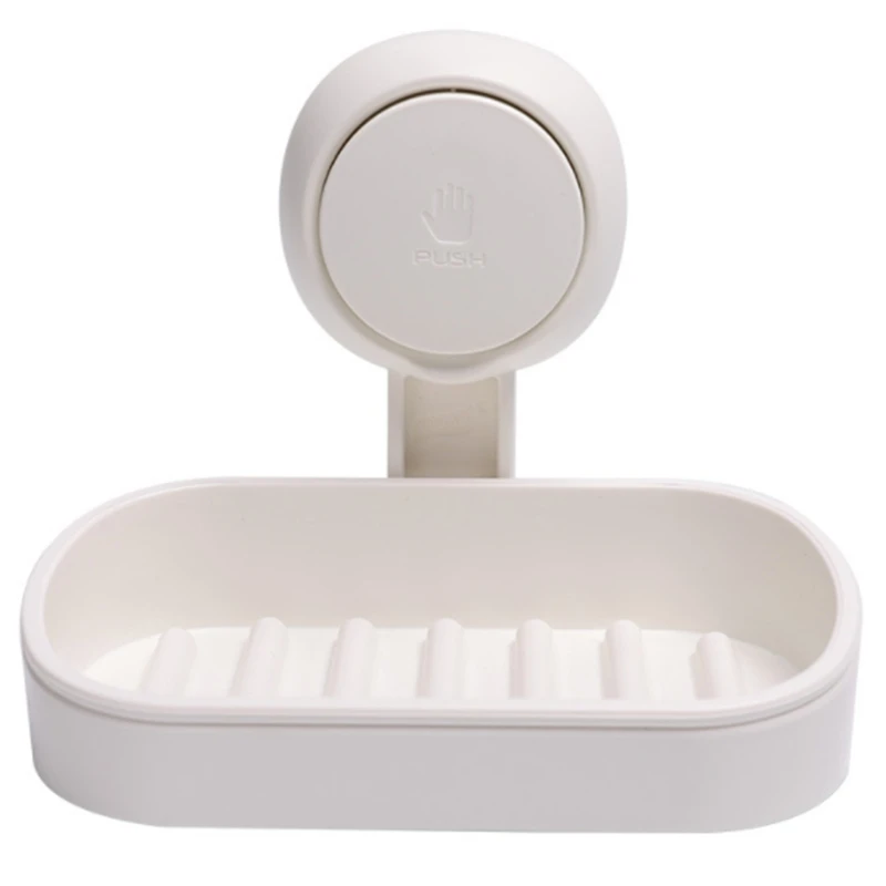 Soap Dish Holder Vacuum Suction Cup Wall Mounted Soap Box Bathroom Accessories Sets Soap Holder Set