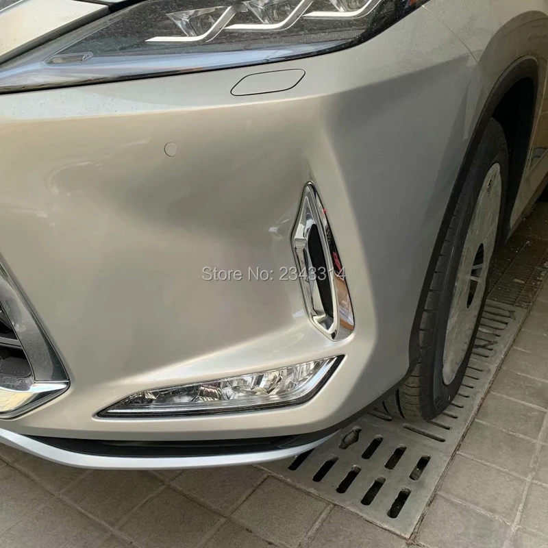 Для LEXUS RX RX350 RX450 передняя противотуманная фара решетка декоративная противотуманная фара рамка накладка передняя сторона автомобильные хромированные аксессуары из АБС-пластика