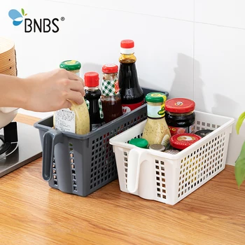 

Kitchen Spice Basket Storage Box Organizer Bathroom Toiletries Container Storage Basket For Fruit Sundries Kitchen Supplies