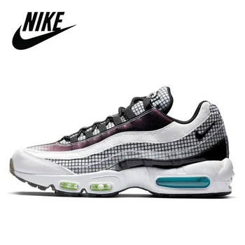 

Nike Air Max 95 LV8 White Grid Essential Original Running Shoes for Men Breathable Outdoor Sports Jogging Comfortable