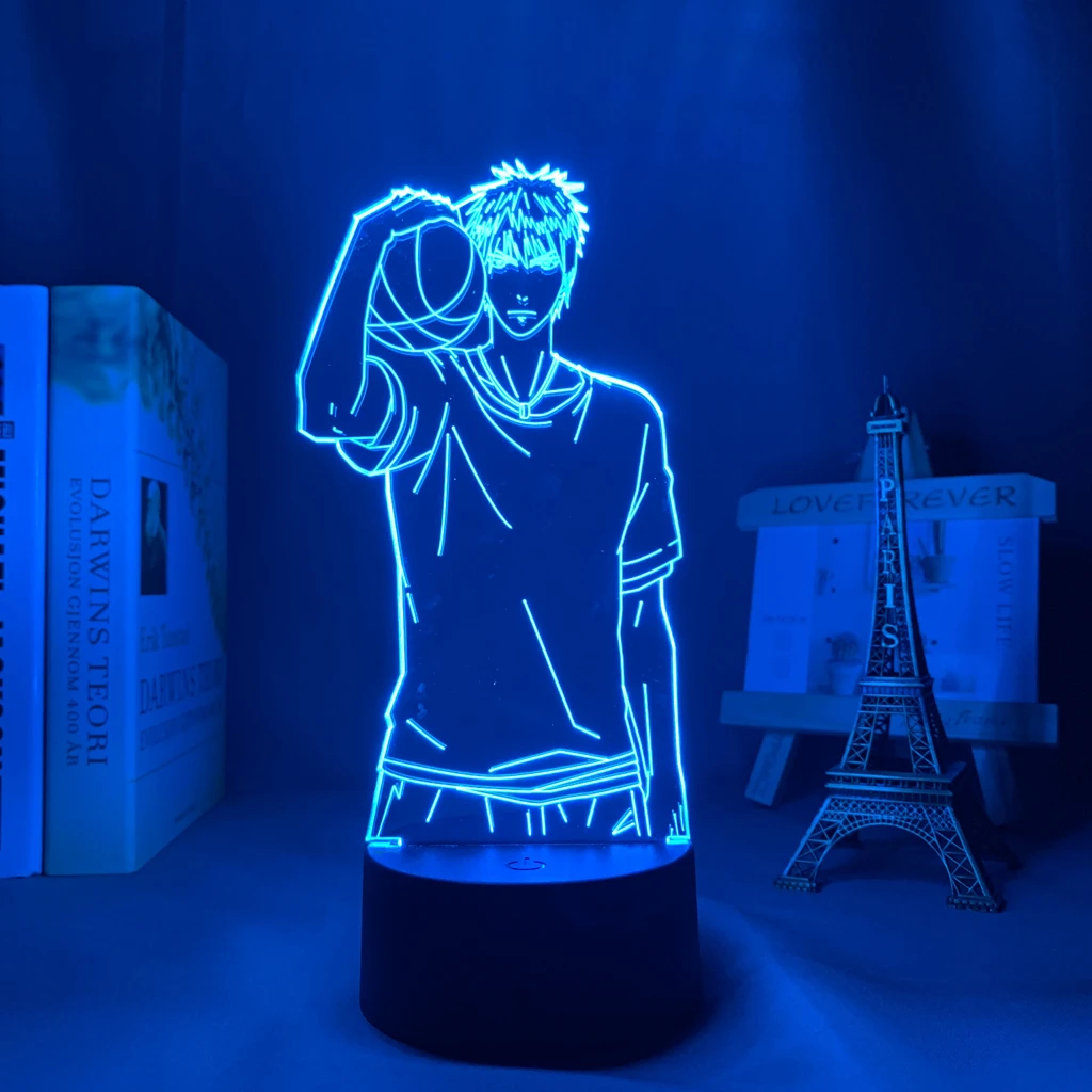 3d Led Lamp Anime Kuroko's Basketball Kagami Taiga Night Light For