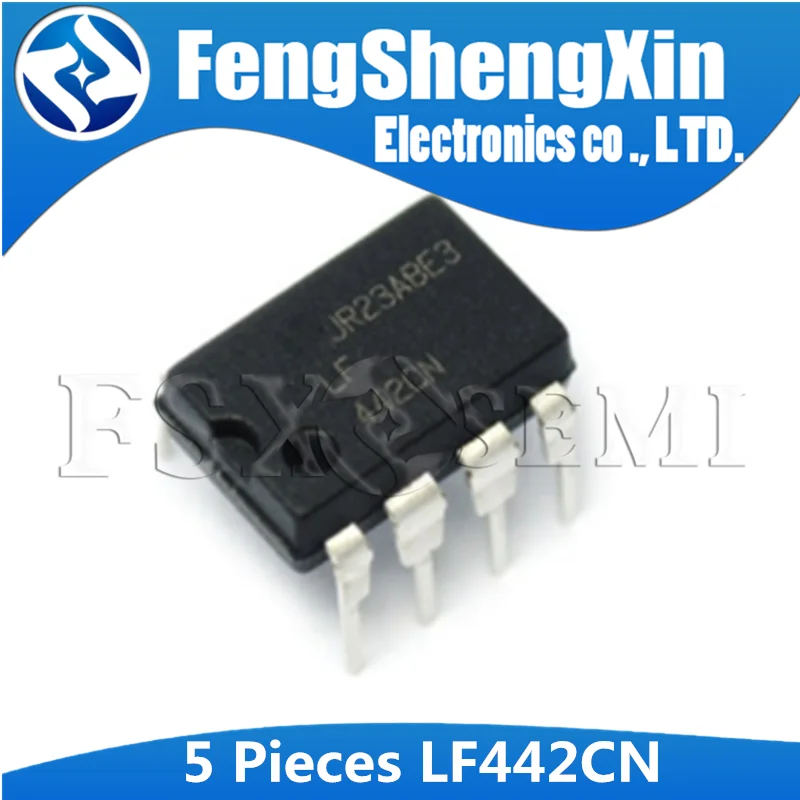 5PCS LF442CN DIP8 LF442 DIP LF442ACN 442CN DIP 8 LOW POWER JFET INPUT ...