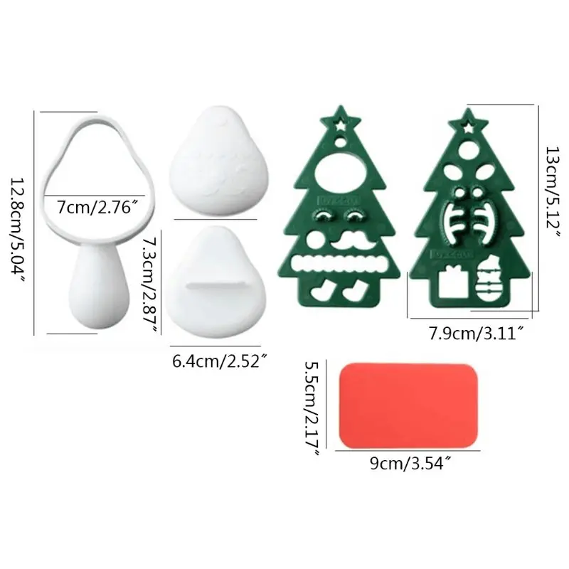 Рождественская елка суши рисовые шарики форма для хлеба производитель мультфильм выпечки DIY инструмент для выпечки печенья набор «сделай сам»