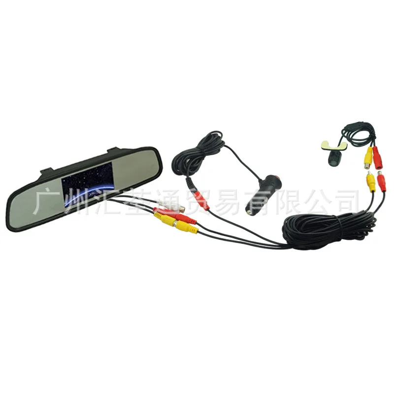12 V/24 V 7 м гнездо для автомобильного прикуривателя кабельный разъём с переключателем с Мощность линия Видео кабель 2 в 1