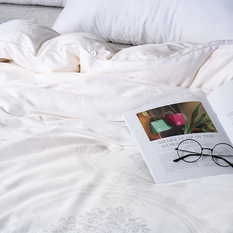 Четырехсезонное шелковое атласное Хлопковое одеяло с тиснением/одеяло/Стёганое одеяло соевая волокнистая ткань, наполнитель постельных принадлежностей