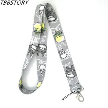 

12Pcs/set Anime Cartoon Keychain Lanyard for Keys ID Pass Card Name Badge Holder Phone Straps Children Toys Gift