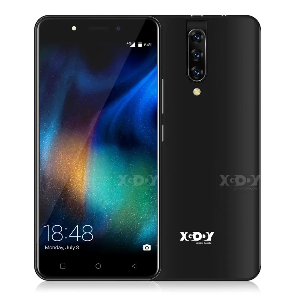 XGODY 4G смартфон 5," 18:9 Android 9,0 2GB Оперативная память 16 Гб Встроенная память MTK6737 4 ядра Dual Sim 5MP Камера 2800 мА/ч, чехол для мобильного телефона