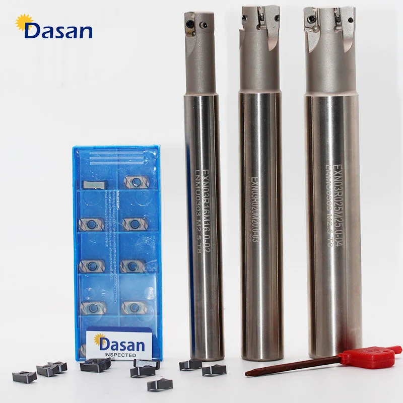 

1pcs EXN03R 020M20.0-03 EXN03R016M16 Tungaloy Super High Feed Face Milling Endmills 16mm 20mm 25mm for LNMU0303ZER