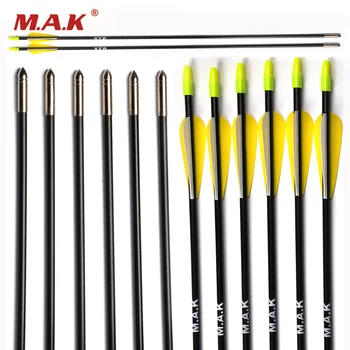 

30 Inches Fiberglass Arrow Spine 700 Diameter 7mm for Compound Bow Archery Shooting Hunting Practice