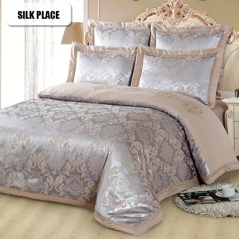SILK PLACE Модное Дизайнерское Хлопковое Постельное белье Комплект Атласного