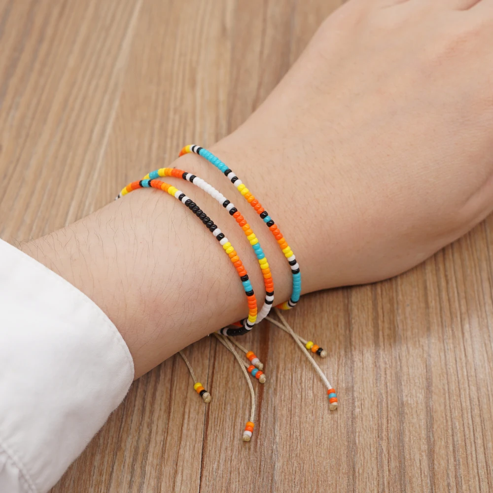 KELCH Tila Braccialetti con perline Donna Colorato elastico