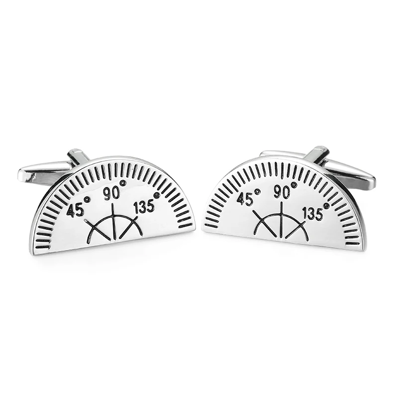 Boutons De Manchette Piano En Alliage - Blanc, 2,3x1,3 Cm, Fermoir Renforcé, Cadeau élégant Pour Homme