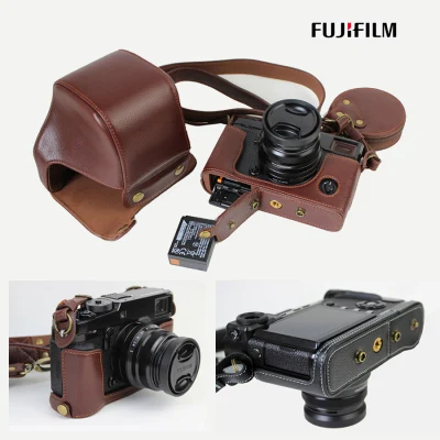 Custodia In Pelle Bovina Per Fotocamera Digitale Di Lusso Scatola In Vera Pelle Per Fujifilm Fuji Xpro3 Xpro 2 X-Pro2 X-Pro3 Custodia Protettiva