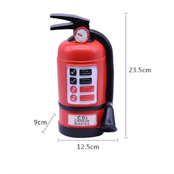 

coin bank money box safe cash room accessories saving box 9.2'' Resin Creative Fire Extinguisher Shaped Coin kids bank Figurine