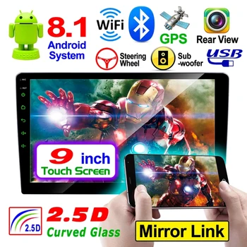 

9'' Radio 2 Din Android Car Stereo Receiver Autoradio GPS Navigation Wifi Bluetooth MP5 Multimedia Player Car Intelligent System