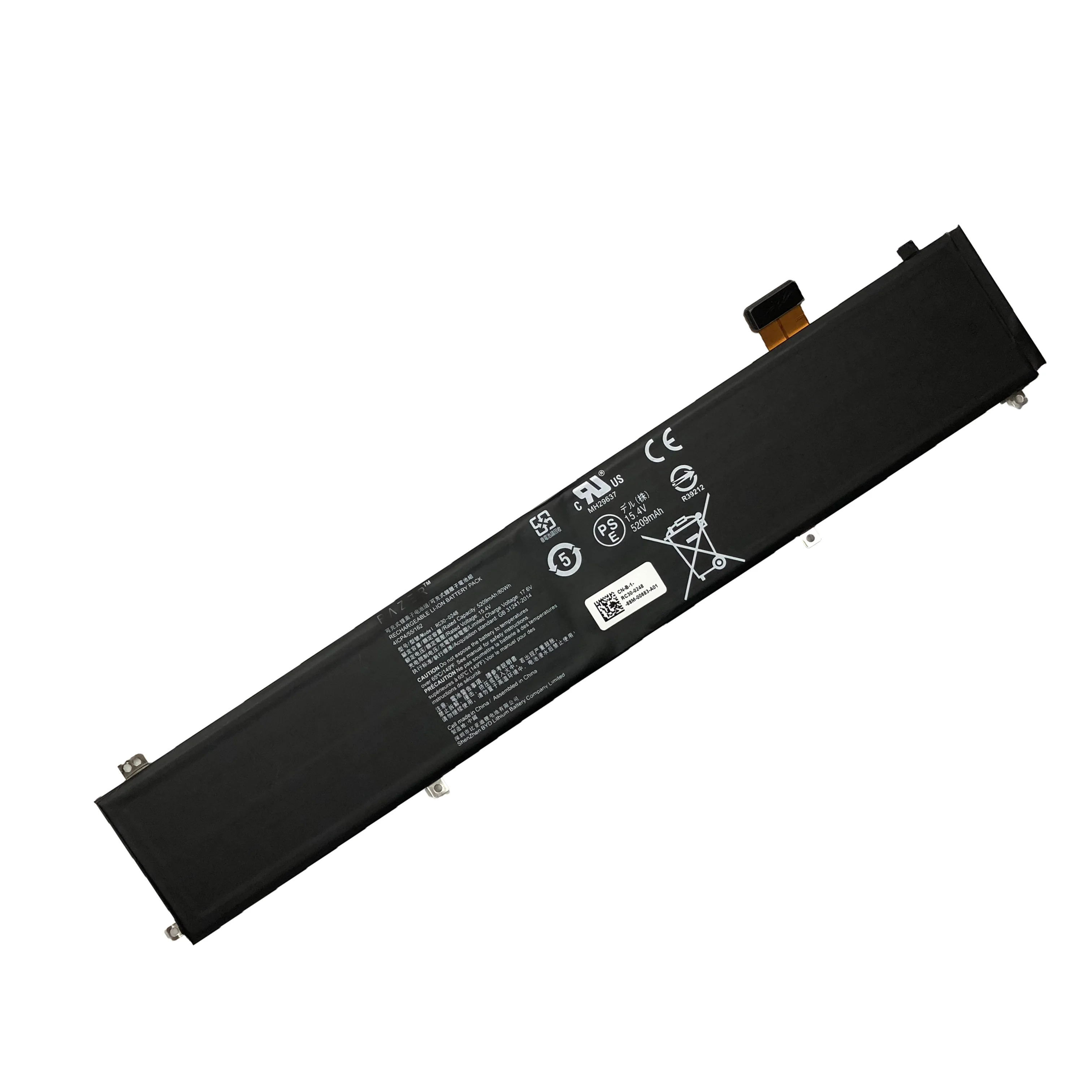 15,4 V 5209 мА/ч, 80Wh RC30-0248 4ICP4/55/162 ноутбук Батарея для razer Blade Stealth 15 RTX 2070 Max-Q Лингрен 15(i7 8750