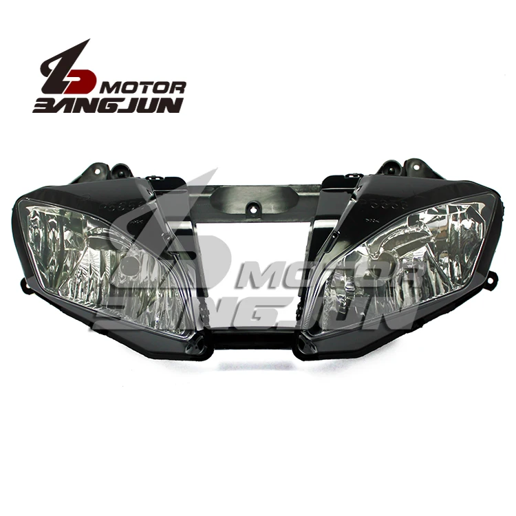 Мотоциклетные черные фары лампы в сборе для Yamaha YZF600 R6 2006-2007