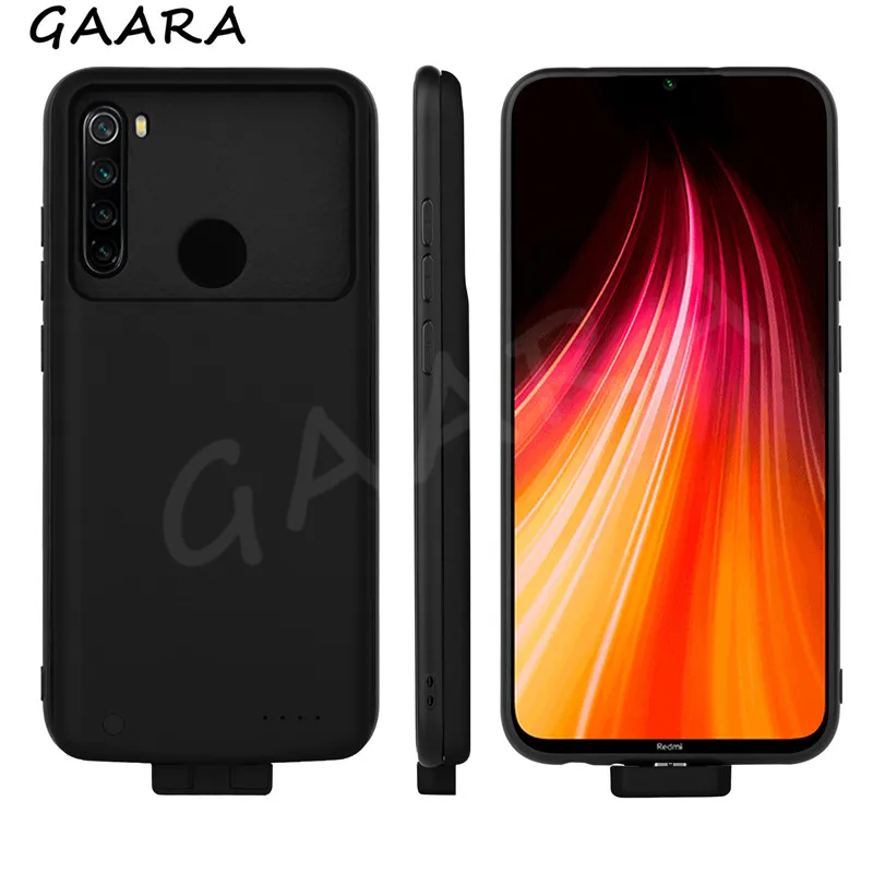 

7000mAh Slim Battery Case for Xiaomi Redmi Note 8 Magnetic Wireless External Backup Pack Redmi Note 8 Pro Solid Power Bank Cover
