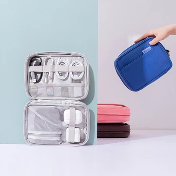 

NEW Cable Organizer Bag Travel Digital Storage Bag Electronic Gadget Organizer Case Headset Data Wires Charger Pouch Organizer